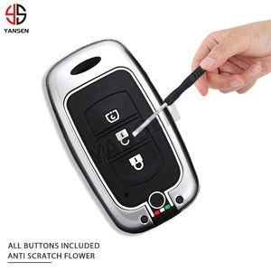 เคสกุญแจรถยนต์แฟชั่น ทำจากซิงค์อัลลอยด์และซิลิโคน สำหรับรถยนต์ Dongfeng DFM DFSK Glory 580 F507 H30 <span class=keywords><strong>AX7</strong></span> S30 อุปกรณ์ตกแต่งรถยนต์ - Product Image 2