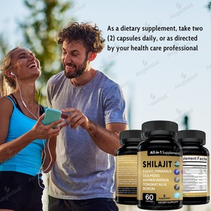 AegleWell Shilajit Complément alimentaire pour hommes avec mousse de mer Tongkat Ali, Ashwagandha, Bore, Zinc, CoQ10, PQQ Capsules de soutien énergétique - Product Image 2