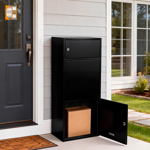 पार्सल पोस्ट बॉक्स ब्रीकास्टर पार्सल लॉकर स्टैंडअलोन मेलबॉक्स लंबा स्टेनलेस स्टील आउटडोर अपार्टमेंट 48l - Product Image 1