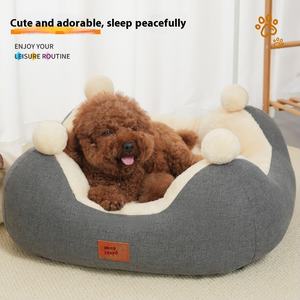 Cama Rectangular gris <span class=keywords><strong>para</strong></span> <span class=keywords><strong>perros</strong></span>, perrera gruesa <span class=keywords><strong>para</strong></span> <span class=keywords><strong>perros</strong></span>, casa térmica <span class=keywords><strong>para</strong></span> <span class=keywords><strong>perros</strong></span> - Product Image 4