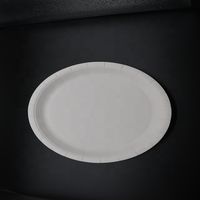 Assiette jetable en papier kraft de 7 pouces, assiette de fête, respectueuse de l'environnement, fabriquée en Chine