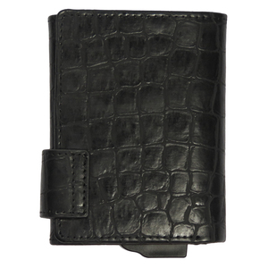 CardHoda Crocodile Leather Long <b>Wallet</b> RFID Blocking Fold Closure Unisex Minimalist Style Card <b>Holder</b> with Cash Compartment - Product Image 4