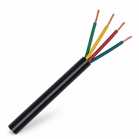 Câble en plastique fluoré FF F46 FEP isolé et gainé, fil flexible 450/750V résistant aux hautes températures, câble industriel