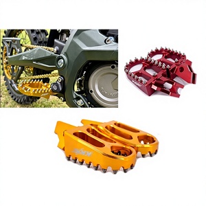 Repose-pieds en alliage d'aluminium CNC modifiés <span class=keywords><strong>KKE</strong></span> pour moto électrique compatible - Product Image 1