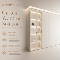Armoire de chambre à coucher de haute qualité en gros, penderie moderne de luxe pour vêtements avec un grand espace de rangement