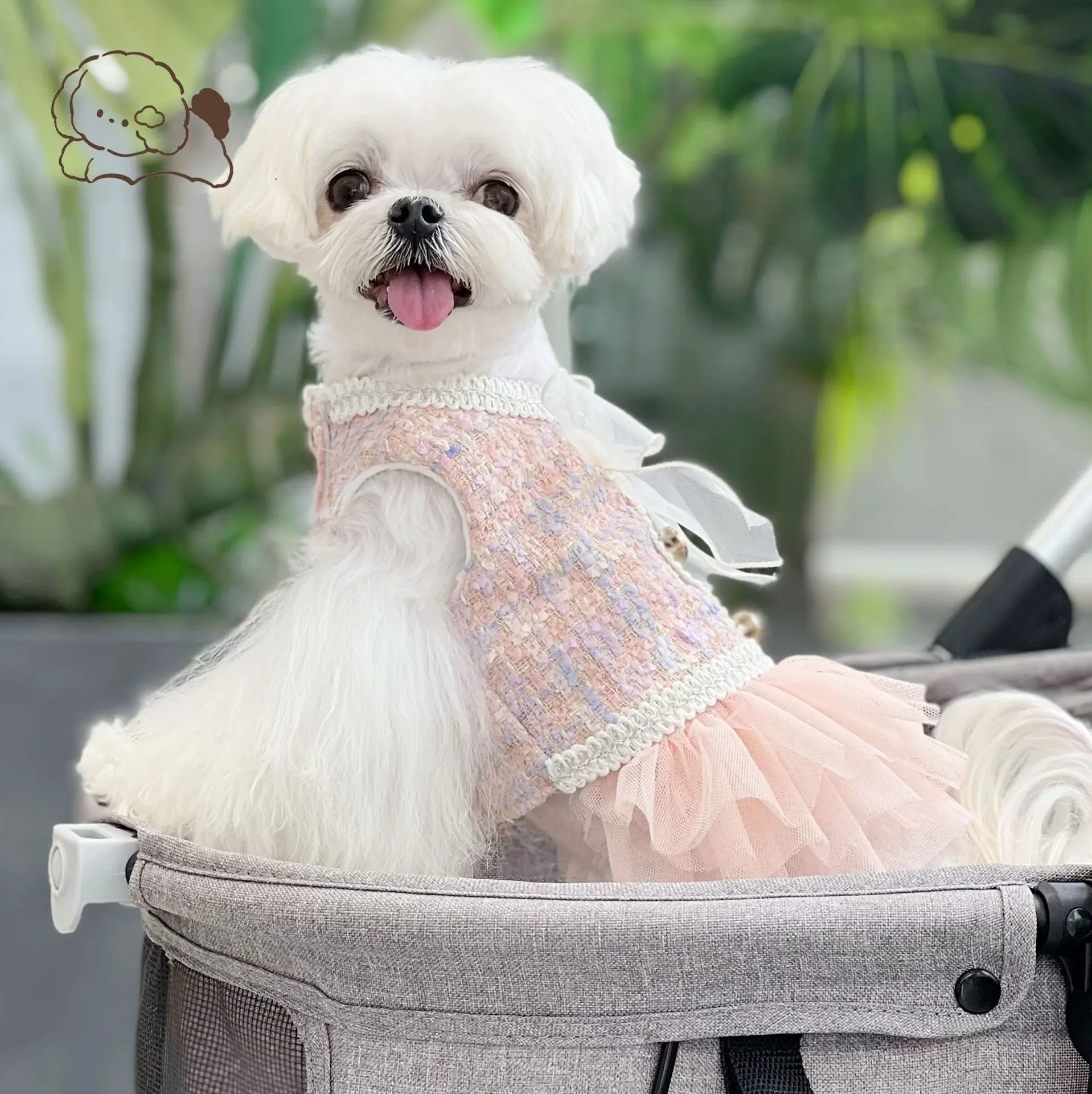 Meilleure vente de robe pour chien, vêtements pour animaux de compagnie, jolie robe princesse de dessin animé pour petit chien, pour la vie quotidienne, anniversaire, nouveau Design