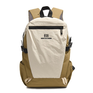 Cross-border Korean Niche <b>Backpack</b> Trendy Contrast Casual College Student <b>Backpack</b> Outdoor Travel Nylon Lightweight Schoolbag - Product Image 5
