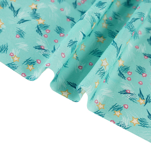 18% soie 82% lin GGT 22 MM Turquoise style <span class=keywords><strong>japonais</strong></span> petit tissu imprimé floral pour textile à la maison - Product Image 4