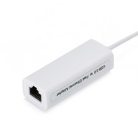 Carte réseau externe USB 2.0 sans pilote 10/100 Mbps filaire USB vers RJ45 pour tablette et ordinateur portable – En stock