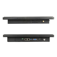 Moniteur tactile industriel Bestview tout-en-un 13,3 pouces à cadre ouvert pour montage mural, avec VGA, HDMI, DVI, USB intégrés