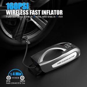 पावर बैंक के साथ 27000 माह पोर्टेबल जंप स्टार्टर टायर इंफ्लेवेटर और जपर 160psi कूद स्टार्टर एयर पंप 6000a पावर बैंक कार के साथ - Product Image 3