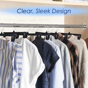 30 Pack Ruimtebesparende Heavy Duty Slanke Plastic Broekhangers 360 Roterende Chroom Draaibare Haakrokken En Korte Broekhangers - Product Image 3