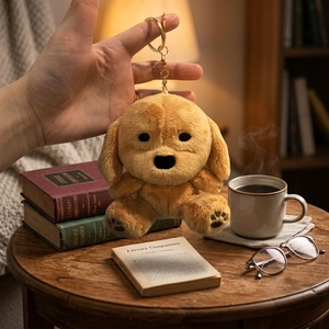 Peluche de Mapache Marrón Personalizado de 25 cm, Llavero de Animal Adorable con Relleno de Algodón PP, 100% Poliéster, Regalo de Año Nuevo Unisex - Product Image 3
