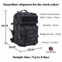 Sac à dos de sport de 45l avec système Molle pour voyage en plein air, sac à dos tactique quotidien