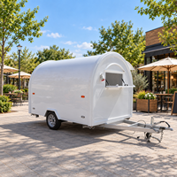 Camion de restauration mobile électrique avec éclairage, pour café, glaces, burgers, pizzas, tacos, en vente
