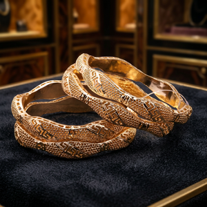 Gold Plated <b>Forming</b> Bangles, Custom Gold Bangles, Luxury Bangles, Fashion Bracelets & Bangles, Gold Filled Jewelry Oro Joyeria. - Product Image 2