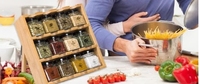 Présentoir de vente chaude organisateur de cuisine étagère de stockage d'économie étagère d'assaisonnement Simple adaptée à la cuisine
