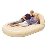 Canapé-lit gonflable moderne et portable de haute qualité avec design floqué, matelas pneumatique pour chambre à coucher et salon