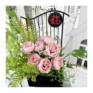 QYY New <strong>Design</strong> Home Wedding Wholesale High Quality <strong>Artificial</strong> Flower <strong>Custom</strong> <strong>Peony</strong> - Product Image 1