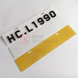 Plaque d'immatriculation personnalisée en acrylique vierge imprimée, échantillon gratuit, faible MOQ pour plaque d'immatriculation de véhicule sur mesure - Product Image 3