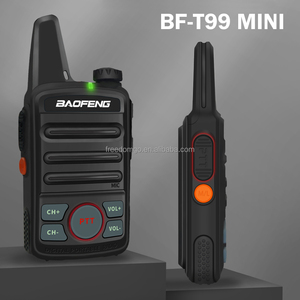 Vente en gros de talkies-walkies portables originaux BF-T99 Mini 2W UHF, radio bidirectionnelle longue portée, 16 canaux, résistant à l'eau, USB - Product Image 2