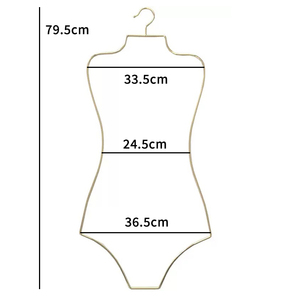 Appendiabiti all'ingrosso <span class=keywords><strong>per</strong></span> lingerie da donna, appendiabiti in metallo dorato a forma di corpo <span class=keywords><strong>per</strong></span> costumi da bagno, appendiabiti espositivi <span class=keywords><strong>per</strong></span> bikini <span class=keywords><strong>per</strong></span> negozi di abbigliamento - Product Image 4
