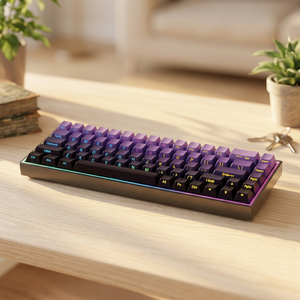 Fashion Custom New Small Portable 68 Keys Hot Swappable PBT Key Caps Wired RGB Backlit Blue <b>Switch</b> Mechanical Office Working - Product Image 1