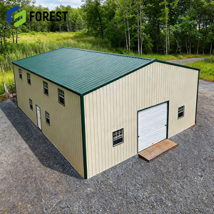 Bâtiment métallique préfabriqué en acier, résistant aux vents forts, pour entrepôt côtier et atelier soudé, conçu pour la protection contre les tempêtes - Product Image 1