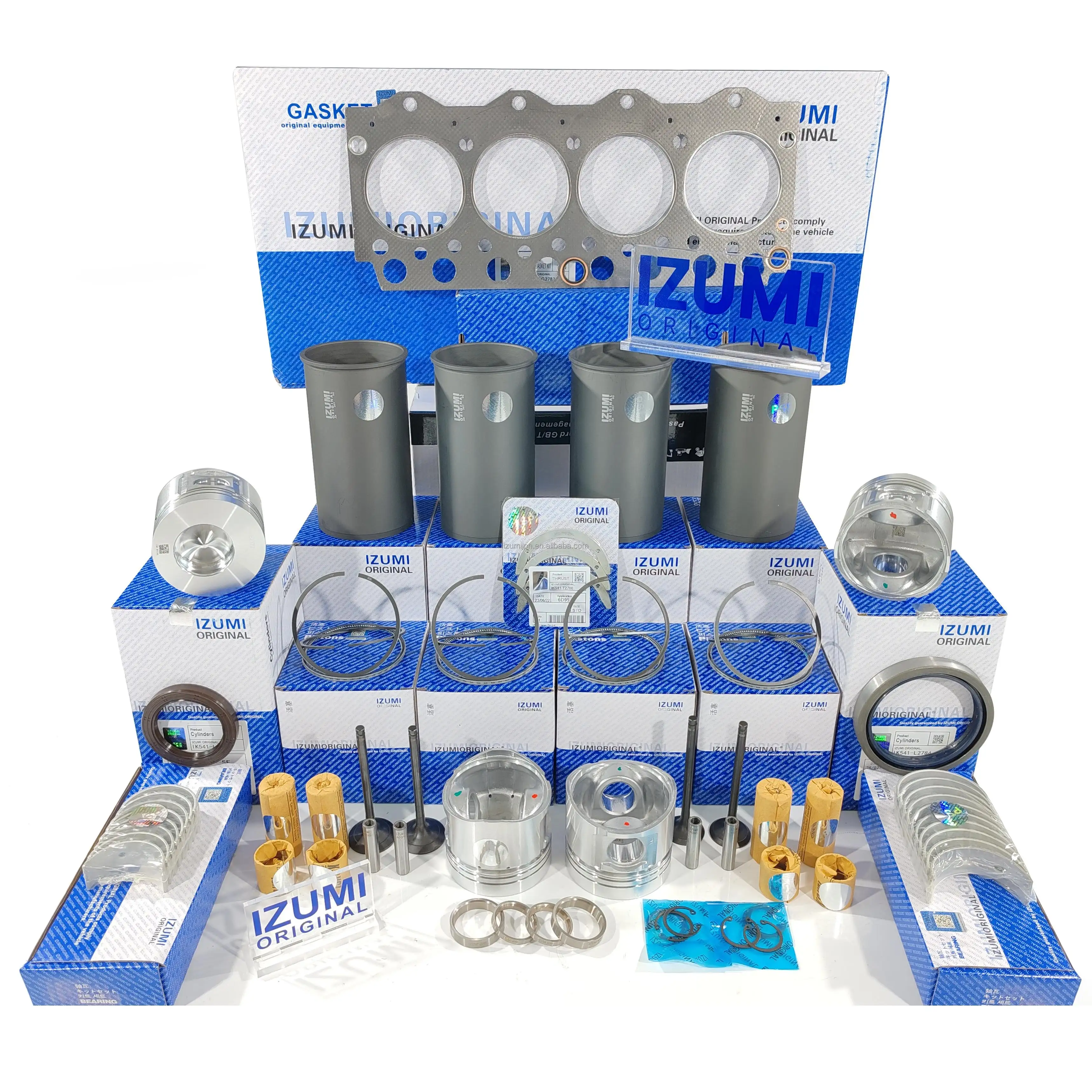 Izumi New Sale Overhaul Rebuild Kit Cylinder Liner Piston Full Gasket Set Qsk60 N14 6bt5.9 For Cummins Engine Parts