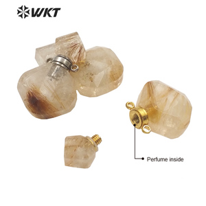 WT-P1724 2021ศักดิ์ศรีและแฟชั่นสีเหลืองซิทรินเครื่องประดับสำหรับสุภาพสตรีสวยปรับเครื่องประดับจี้สำหรับวันครบรอบพรรคของขวัญ - Product Image 3