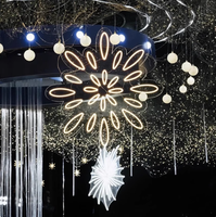Accessoires de mariage, feux d'artifice, lumières néon, plafond ciel étoilé, fleurs acryliques lumineuses, indice de protection IP33, revêtement double couche, 3 ans