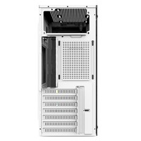Casing Komputer ATX Mid Tower Putih 0.4mm SPCC Strip RGB Panel Samping Kaca 3mm TDW205W