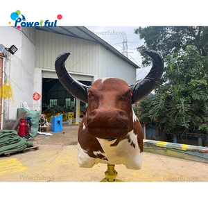 Simulateur de taureau mécanique réaliste en peau de vache, vitesse réglable, taureau de rodéo électrique pour carnaval, bar, club, événement - Product Image 2