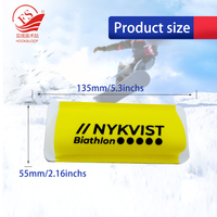 55*135mm populaire nordique Tube crochet boucle nordique Ski sangle support de manchon avec Logo imprimé