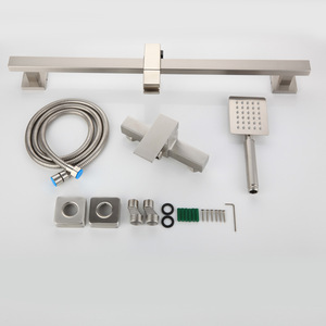 Juego de cabezal de ducha cuadrado de acero inoxidable 304, rociador de lluvia portátil para uso doméstico - Product Image 3