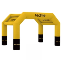 YTSF-D5 Arche publicitaire gonflable imprimée UV, tente de fête imperméable pour expositions et événements