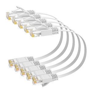 Câble Ethernet extérieur D-Sunty CAT6 RJ45 UTP 32AWG en cuivre massif plat, gaine PVC, certifié ROHS, options de longueur 0,5M-50M - Product Image 5