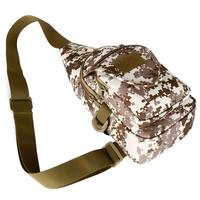 Bolsa Táctica de Pecho Impermeable de Nailon 1000D, Camuflaje, Molle, Múltiples Bolsillos, Cierre de Cremallera Ajustable, Acceso Rápido, para Caza al Aire Libre