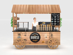 Chất Lượng Tốt Di Động Thực Phẩm Bán Hàng Tự Động Xe Thiết Kế Cho Ngô Giỏ Hàng Với Xe Đẩy Xử Lý Cupcake Gian Hàng Bánh Mì Gian Hàng - Product Image 4