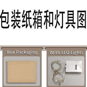 Ornement en bois multicouche de la série Forêt <span class=keywords><strong>3D</strong></span>, version éclairée et non éclairée sur le thème de <span class=keywords><strong>Garfield</strong></span> - Product Image 6