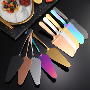 Bán buôn thép không gỉ bánh bánh mì dao thìa đặt bánh Pizza thìa Bếp nướng công cụ đám cưới bên răng cưa bánh thìa - Product Image 3