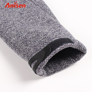 100% Polyester Streetwear Logo Sherpa Lining Heather <strong>Grey</strong> Knit Men Random Size <strong>Fleece</strong> Custom <strong>Jacket</strong> - Product Image 5