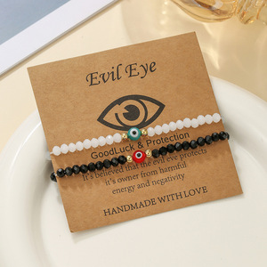 Evil Eye <b>Beaded</b> <b>Bracelet</b> Colorful Seed Bead Layered Jewelry For Women Gift Unisex Handmade Protection Good Luck - Product Image 4