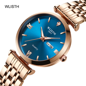 <span class=keywords><strong>Orologio</strong></span> da Donna di Lusso al Quarzo Luminoso Impermeabile con Doppio Calendario <span class=keywords><strong>Oro</strong></span> Rosa <span class=keywords><strong>Automatico</strong></span> Vendita all'Ingrosso Guangzhou - Product Image 1