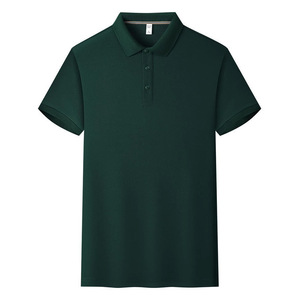 Camiseta Polo de Color Sólido, Fibra de Poliéster, Manga Corta, con Cuello, para Uso Diario, Uniformes de Trabajo, Logotipo Bordado Personalizable - Product Image 1