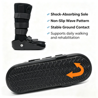 Botte orthopédique de récupération post-fracture en TPR antidérapante avec doublure médicale amovible en polaire et fermeture Velcro, modèle Wholesale Medical Liner Walker Ergonomic