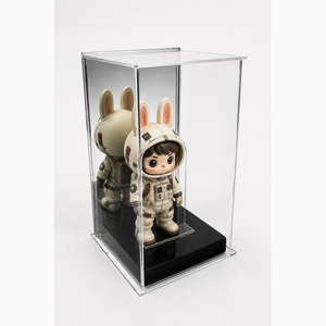 Custom Clear Acrylic Display Box with Mirror for Collectibles Dustproof Plexi Glass Box for Action <strong>Lego</strong> Figures Doll - Product Image 2