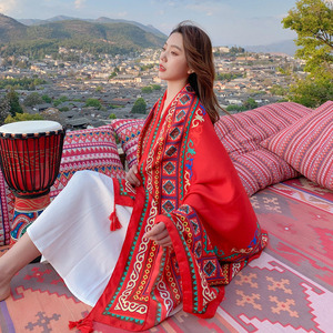 Châle long d'été en polyester anti-UV pour femme, idéal pour les voyages en Yunnan et au Qinghai, léger, pour la plage et le bord de mer - Product Image 3