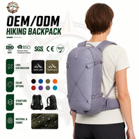 Sac à dos de randonnée imperméable en nylon 30-40L avec logo personnalisé, pour voyages en plein air, trekking, hommes et femmes