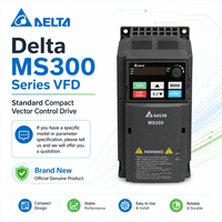 Variateur de fréquence Delta MS300 Series VFD, variateur de vitesse AC 115V 230V 460V 575V pour applications de contrôle de vitesse du moteur